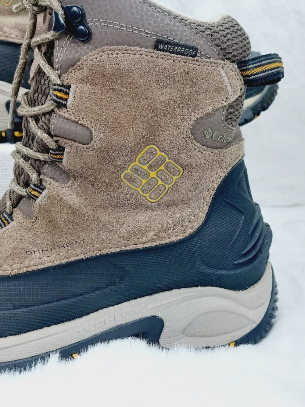 Columbia Men's Taupe Bugaboot III Waterproof Classic Winter Boots Size 8